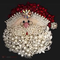 Christmas Santa Claus Jewel Art Tote Bag thumb 4