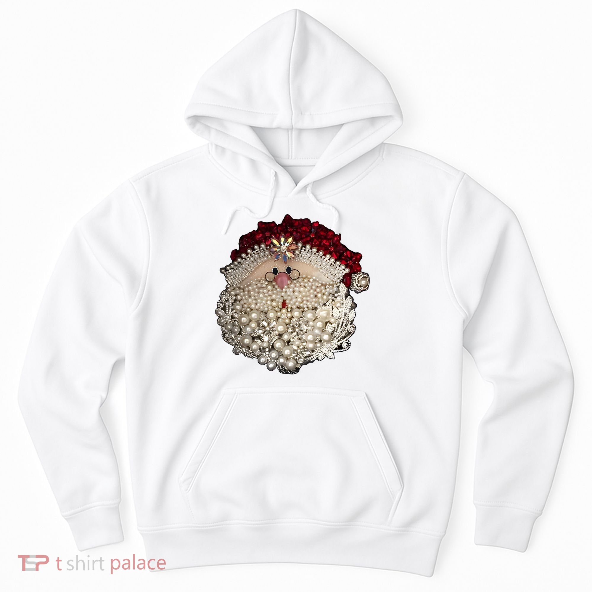 Christmas Santa Claus Jewel Art Hoodie