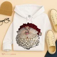 Christmas Santa Claus Jewel Art Hoodie thumb 4