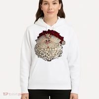 Christmas Santa Claus Jewel Art Hoodie thumb 5