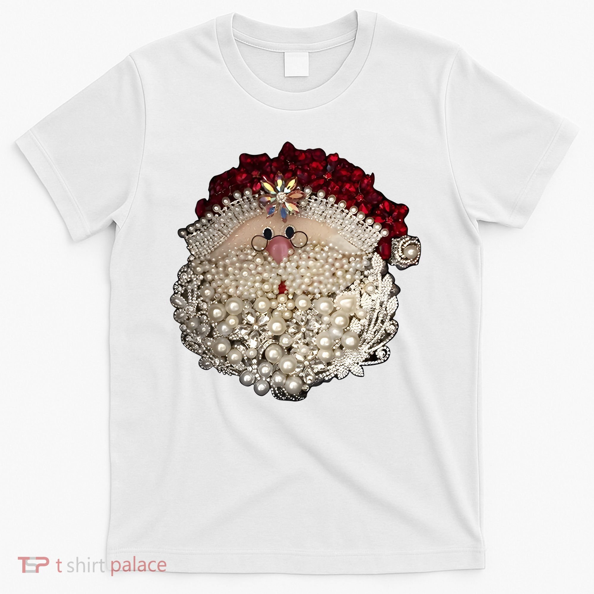 Christmas Santa Claus Jewel Art T-Shirt