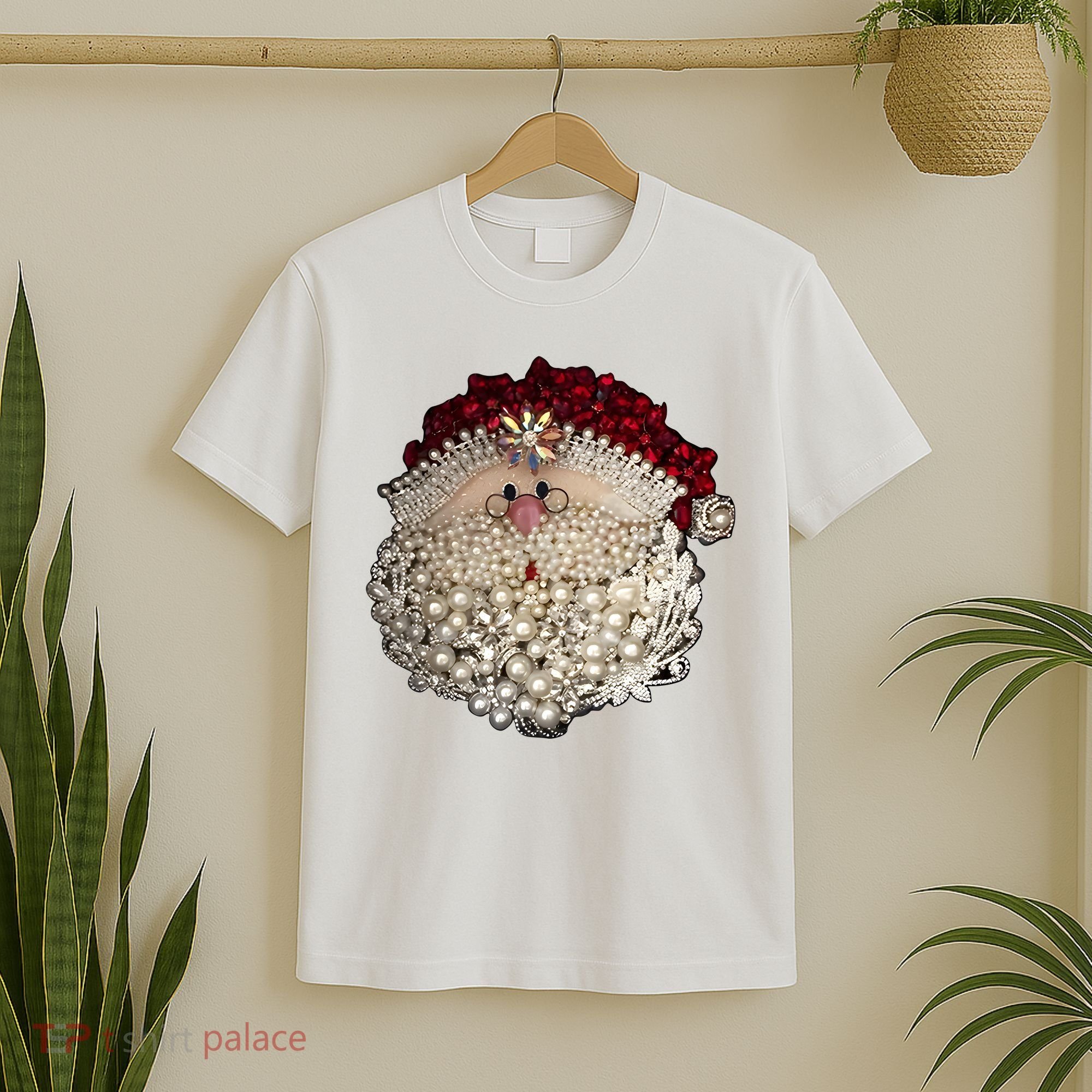 Christmas Santa Claus Jewel Art T-Shirt