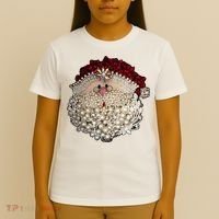 Christmas Santa Claus Jewel Art T-Shirt thumb 4