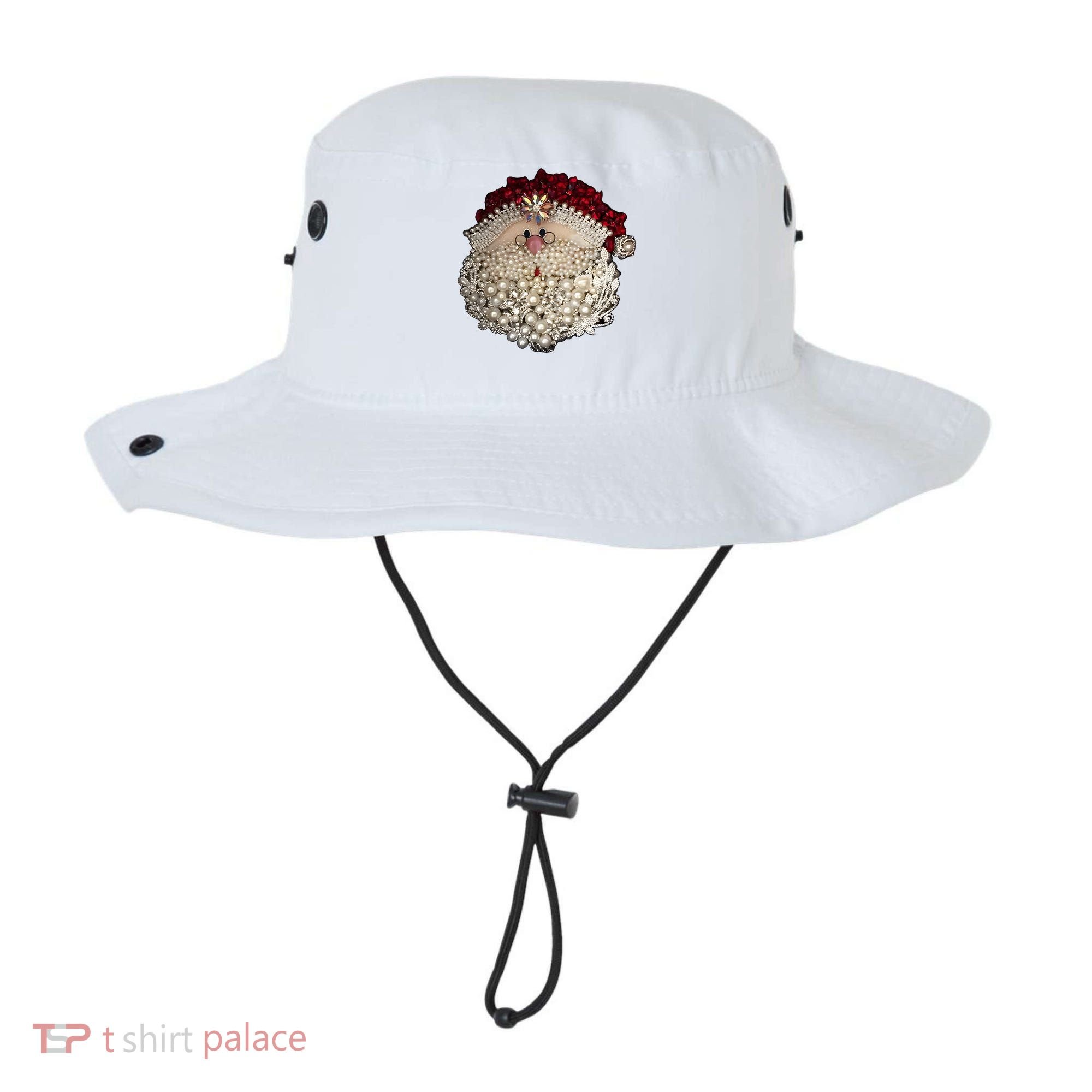 Christmas Santa Claus Jewel Art Bucket Hat