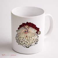 Christmas Santa Claus Jewel Art Coffee Mug thumb 1