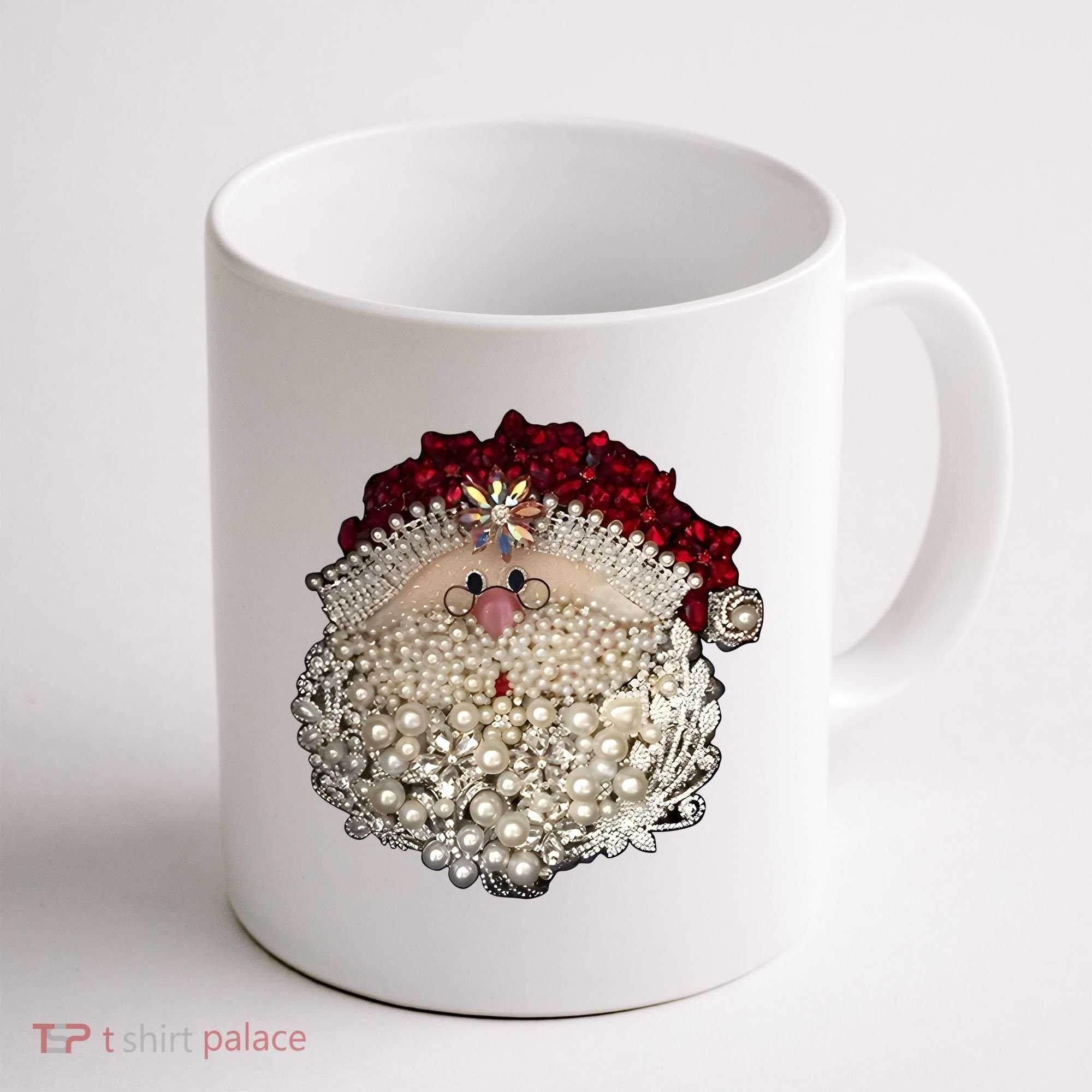 Christmas Santa Claus Jewel Art Coffee Mug