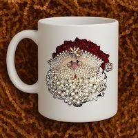 Christmas Santa Claus Jewel Art Coffee Mug thumb 2