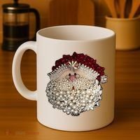 Christmas Santa Claus Jewel Art Coffee Mug thumb 4