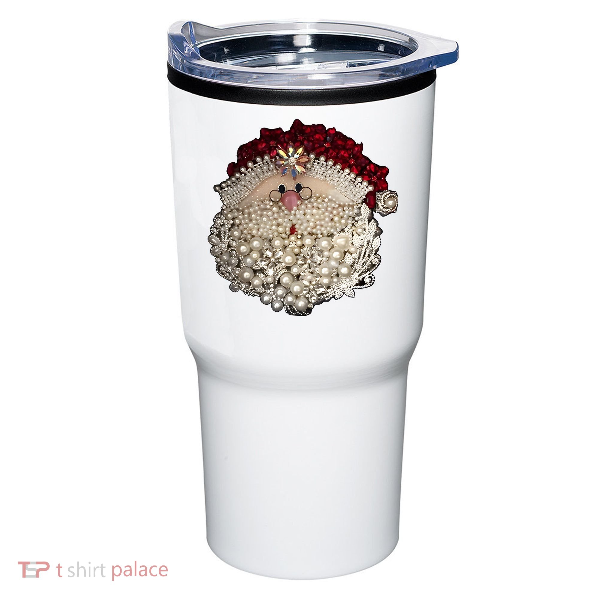 Christmas Santa Claus Jewel Art Tumbler