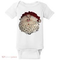 Christmas Santa Claus Jewel Art Baby Bodysuit thumb 0