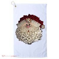 Christmas Santa Claus Jewel Art Golf Towel thumb 0