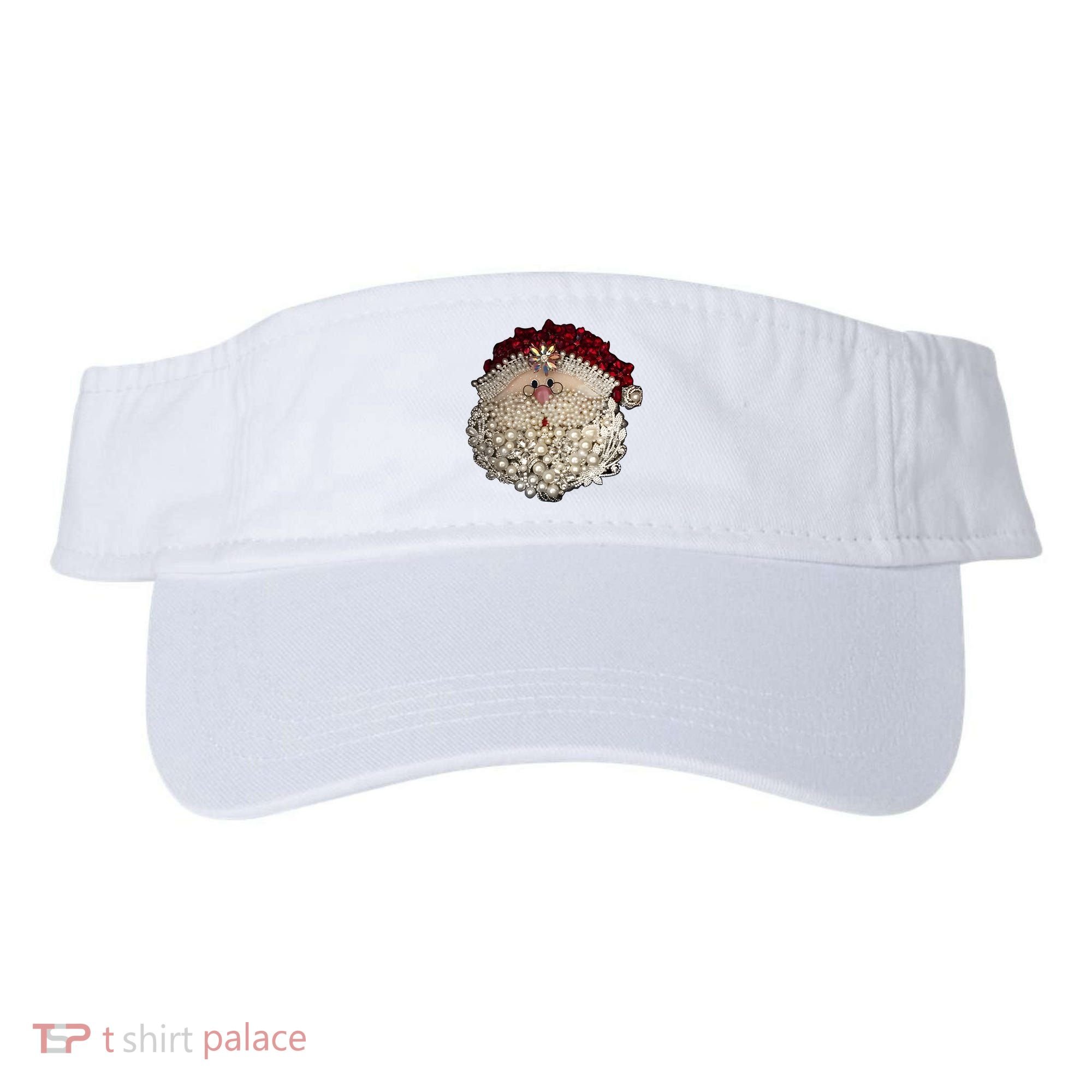 Christmas Santa Claus Jewel Art Visor