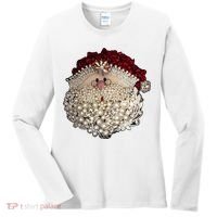 Christmas Santa Claus Jewel Art Women's Long Sleeve Shirt thumb 0
