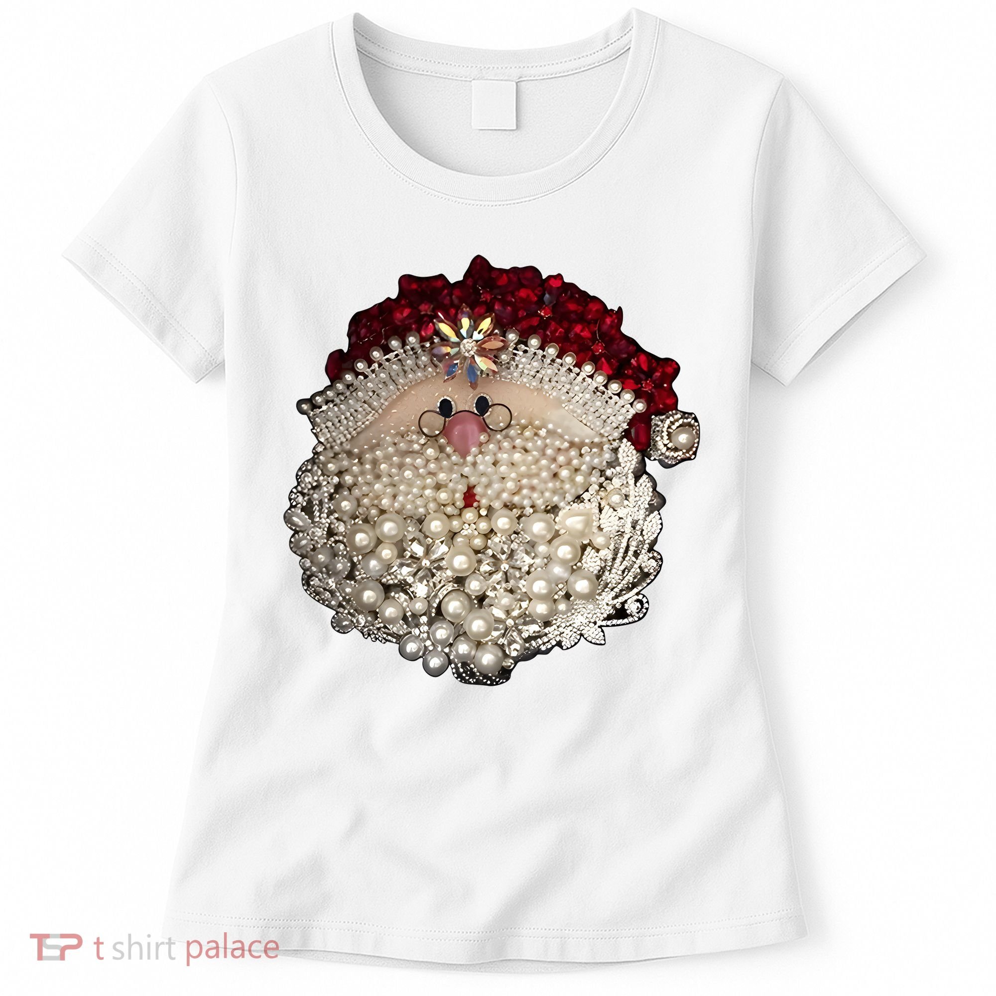 Christmas Santa Claus Jewel Art Women's T-Shirt