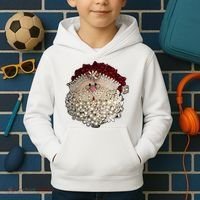 Christmas Santa Claus Jewel Art Kids Hoodie thumb 2