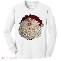 Christmas Santa Claus Jewel Art Kids Long Sleeve Shirt thumb 0