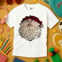 Christmas Santa Claus Jewel Art Kids T-Shirt thumb 3