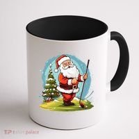 Christmas Santa Claus Golf Xmas Gift Coffee Mug thumb 1