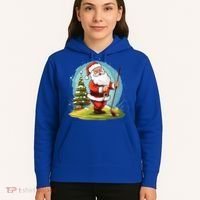Christmas Santa Claus Golf Xmas Gift Hoodie thumb 5