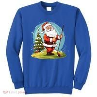 Christmas Santa Claus Golf Xmas Gift Sweatshirt thumb 0