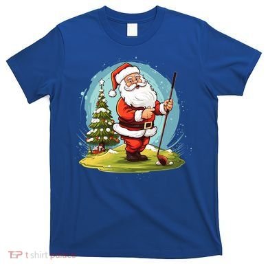 Christmas Santa Claus Golf Xmas Gift T-Shirt
