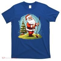 Christmas Santa Claus Golf Xmas Gift T-Shirt thumb 0