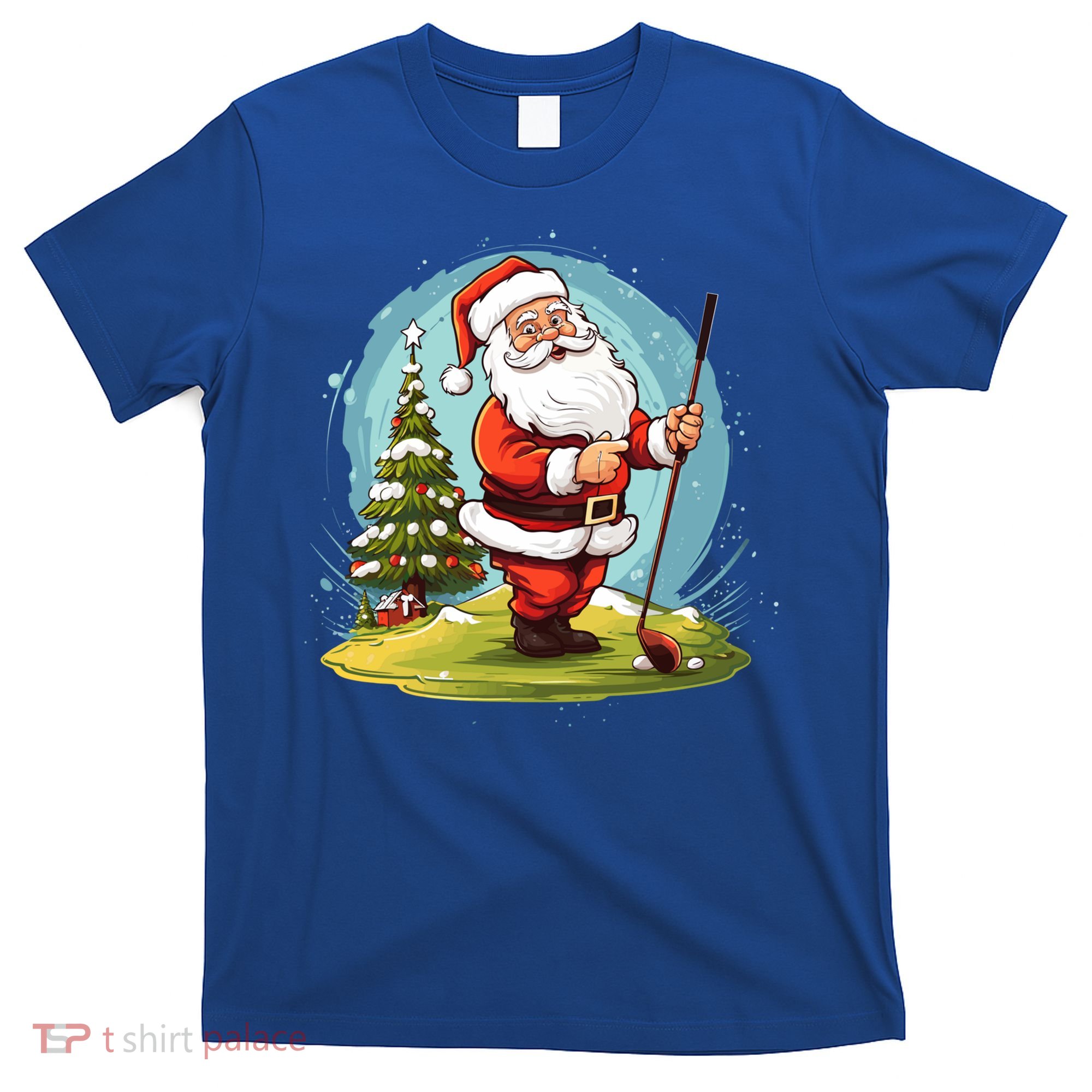 Christmas Santa Claus Golf Xmas Gift T-Shirt