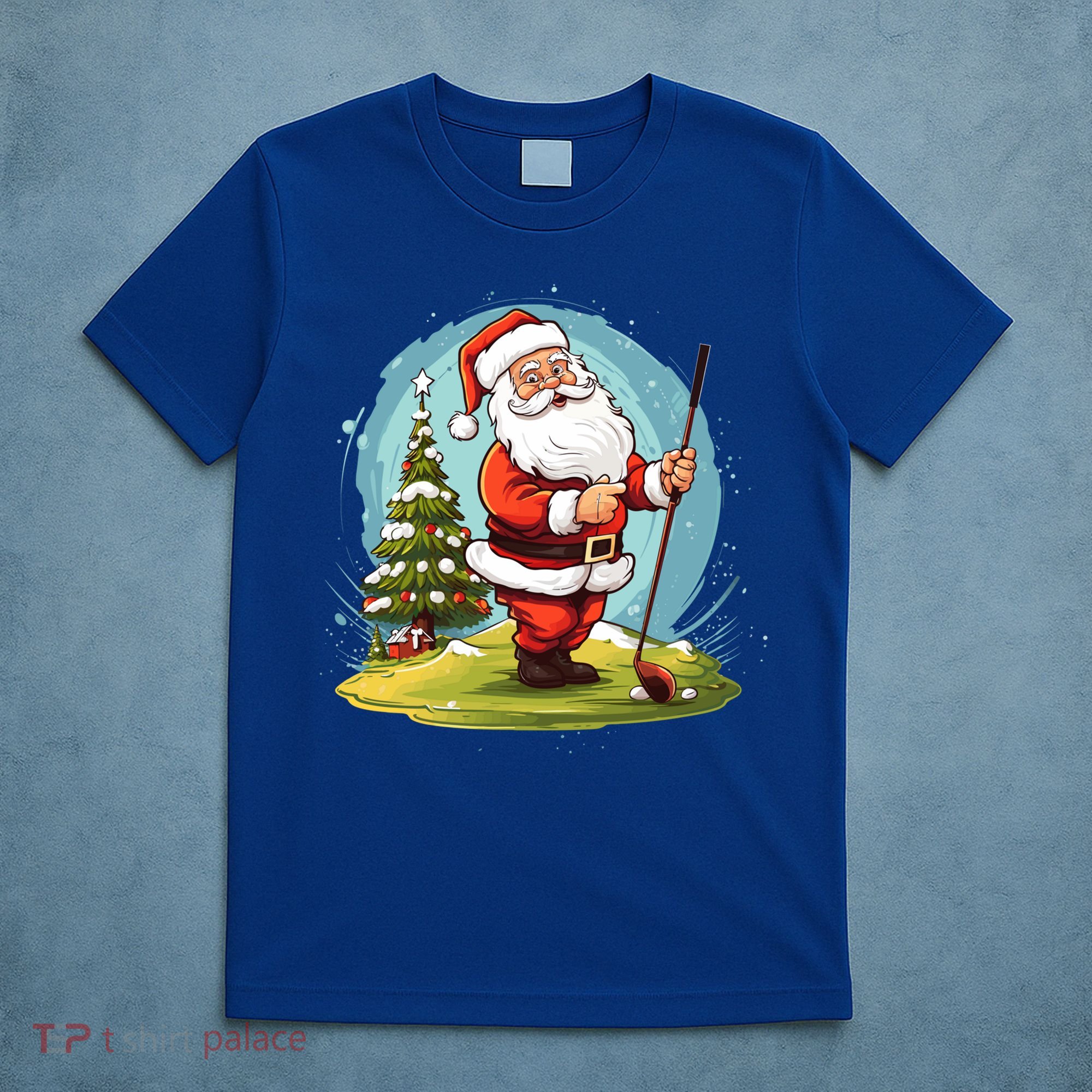 Christmas Santa Claus Golf Xmas Gift T-Shirt