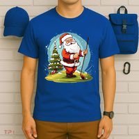 Christmas Santa Claus Golf Xmas Gift T-Shirt thumb 6