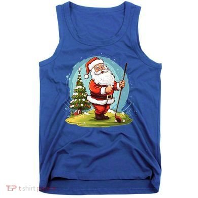 Christmas Santa Claus Golf Xmas Gift Tank Top