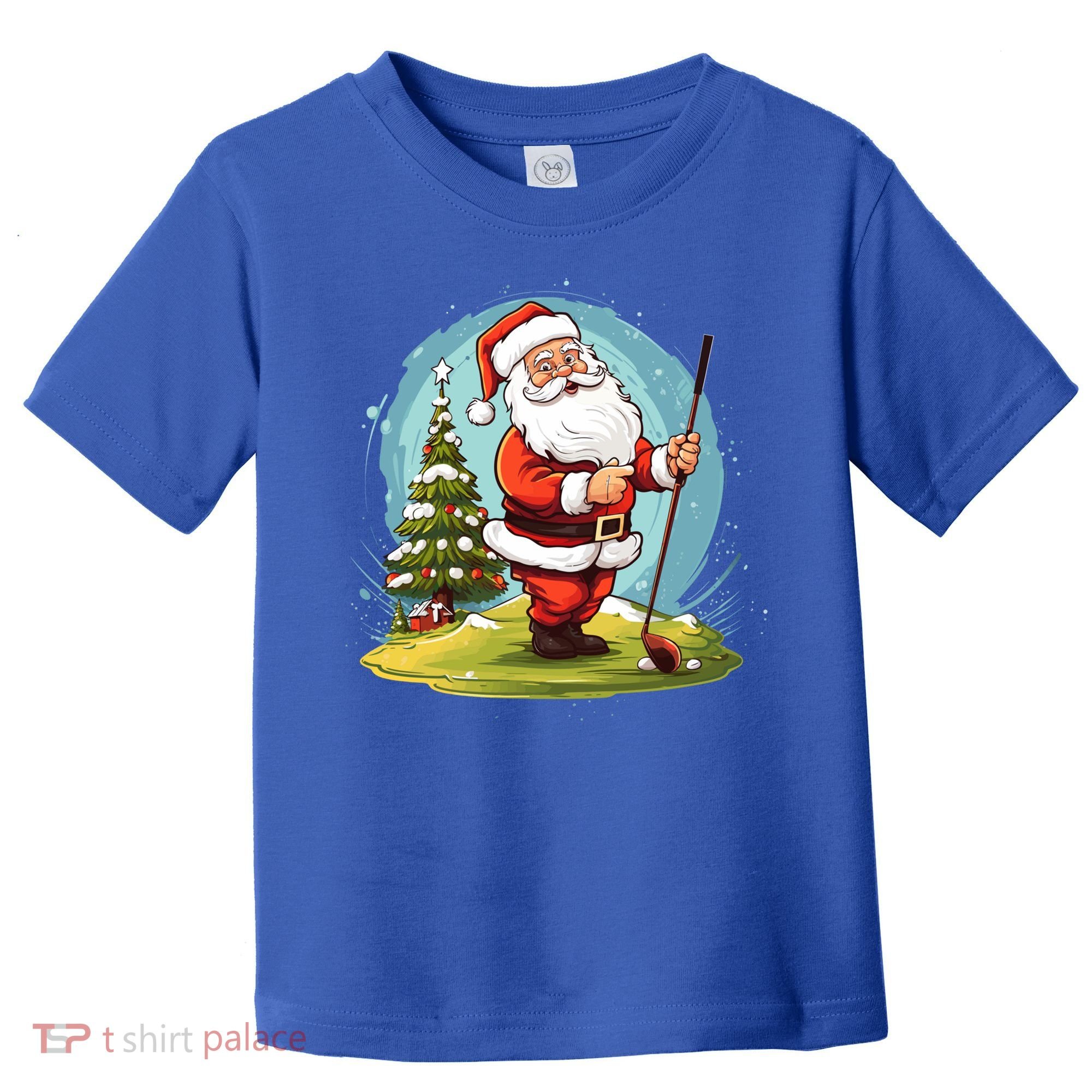 Christmas Santa Claus Golf Xmas Gift Toddler T-Shirt