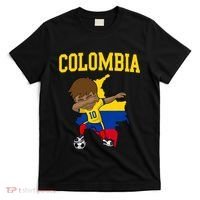Colombia Soccer Colombian Football Dabbing T-Shirt thumb 0
