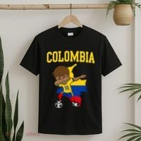 Colombia Soccer Colombian Football Dabbing T-Shirt thumb 2