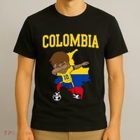 Colombia Soccer Colombian Football Dabbing T-Shirt thumb 3