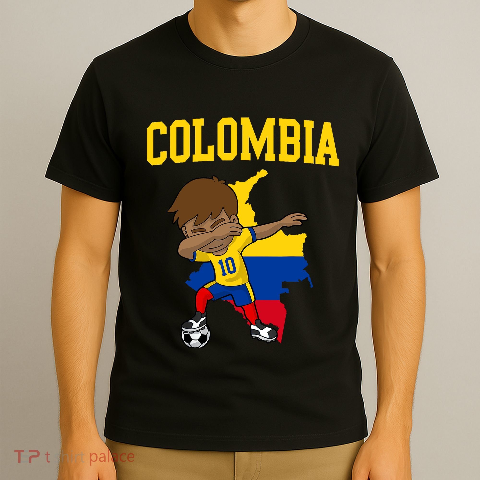 Colombia Soccer Colombian Football Dabbing T-Shirt