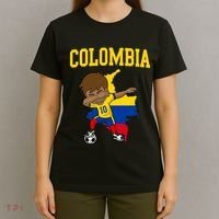 Colombia Soccer Colombian Football Dabbing T-Shirt thumb 4