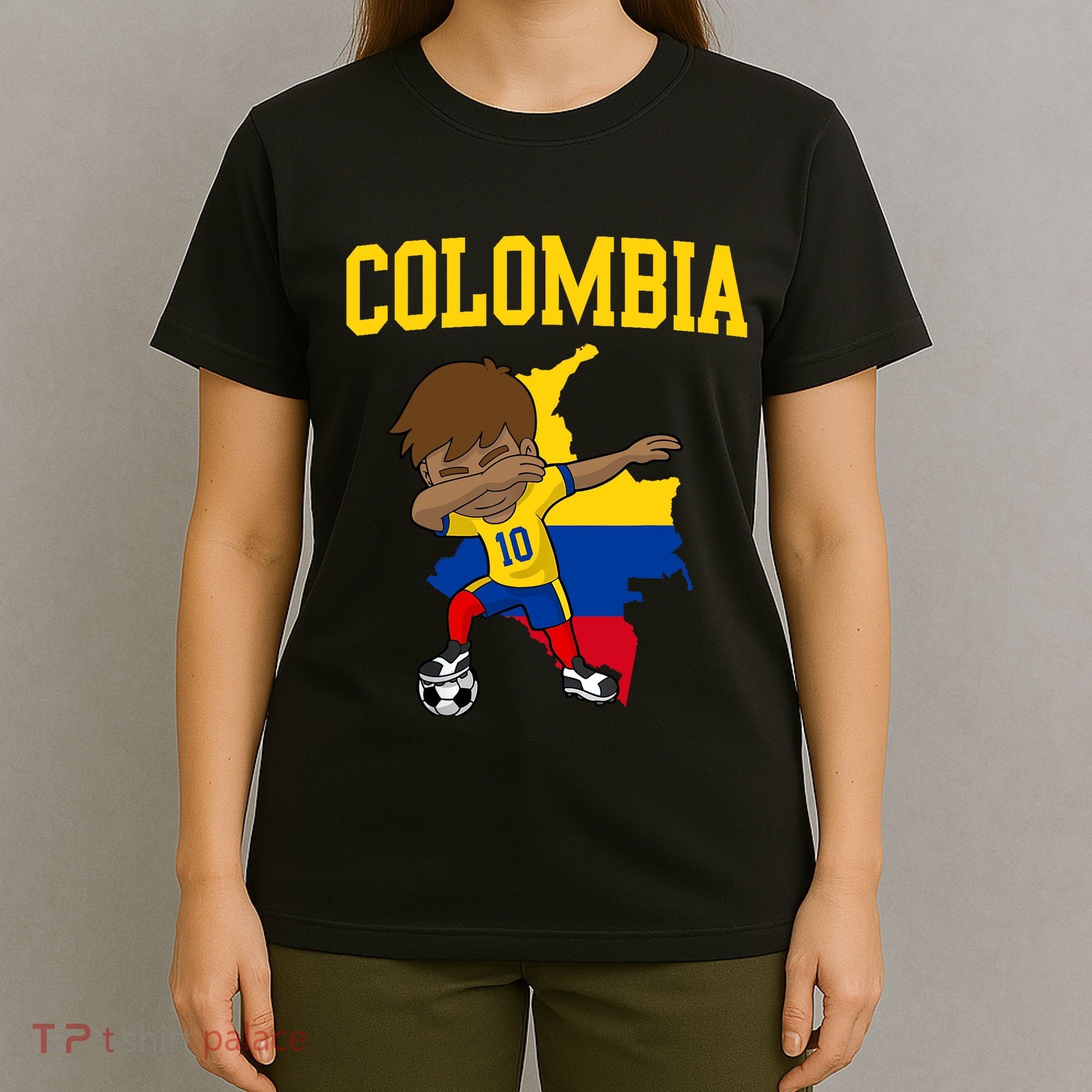 Colombia Soccer Colombian Football Dabbing T-Shirt