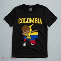 Colombia Soccer Colombian Football Dabbing T-Shirt thumb 5