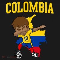 Colombia Soccer Colombian Football Dabbing Mousepad thumb 1