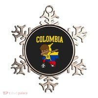 Colombia Soccer Colombian Football Dabbing Ornament thumb 0
