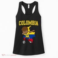 Colombia Soccer Colombian Football Dabbing Women's Tank Top thumb 0