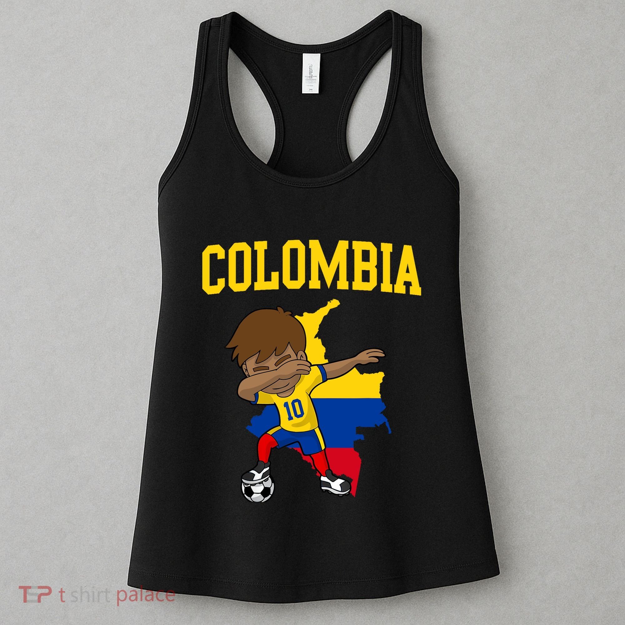 Colombia Soccer Colombian Football Dabbing Women's Tank Top