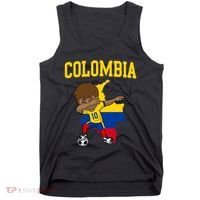 Colombia Soccer Colombian Football Dabbing Tank Top thumb 0