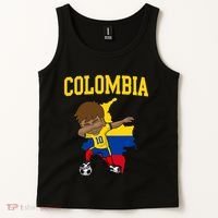 Colombia Soccer Colombian Football Dabbing Tank Top thumb 2