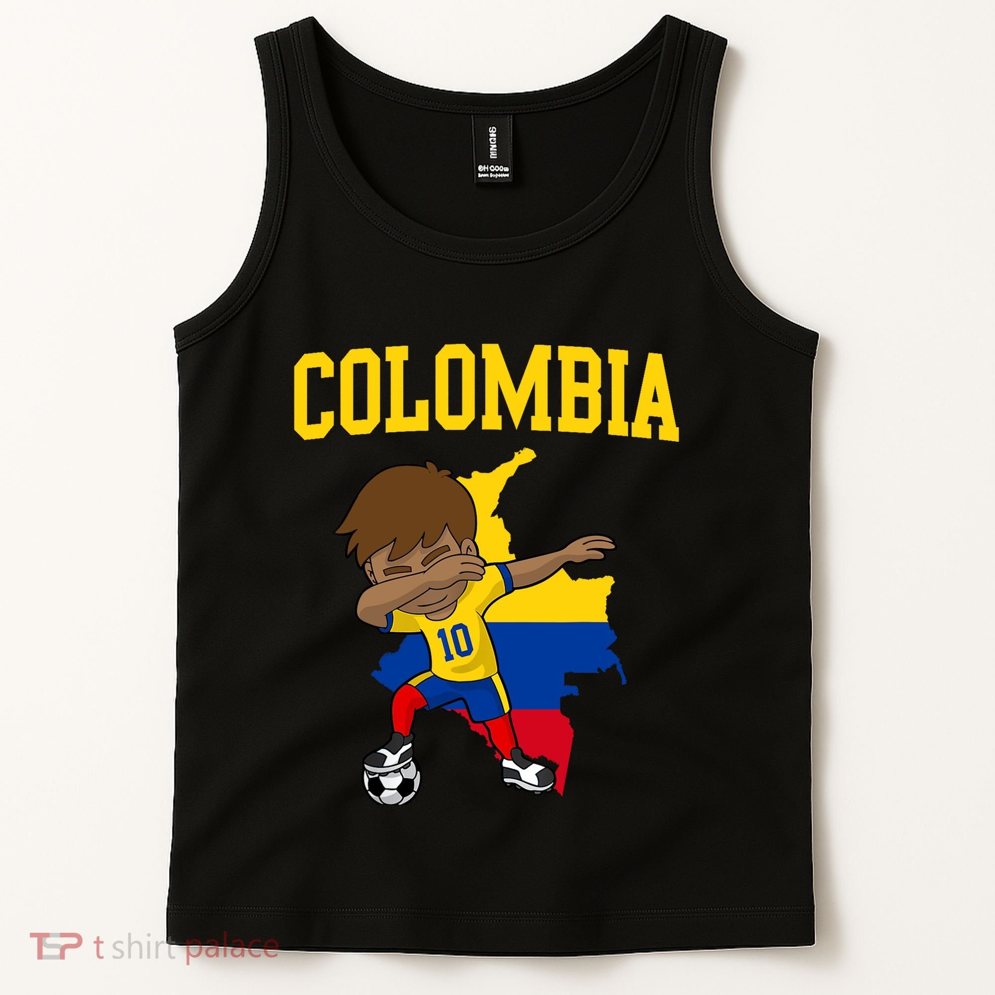 Colombia Soccer Colombian Football Dabbing Tank Top