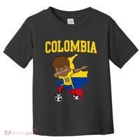 Colombia Soccer Colombian Football Dabbing Toddler T-Shirt thumb 0