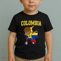 Colombia Soccer Colombian Football Dabbing Toddler T-Shirt thumb 2