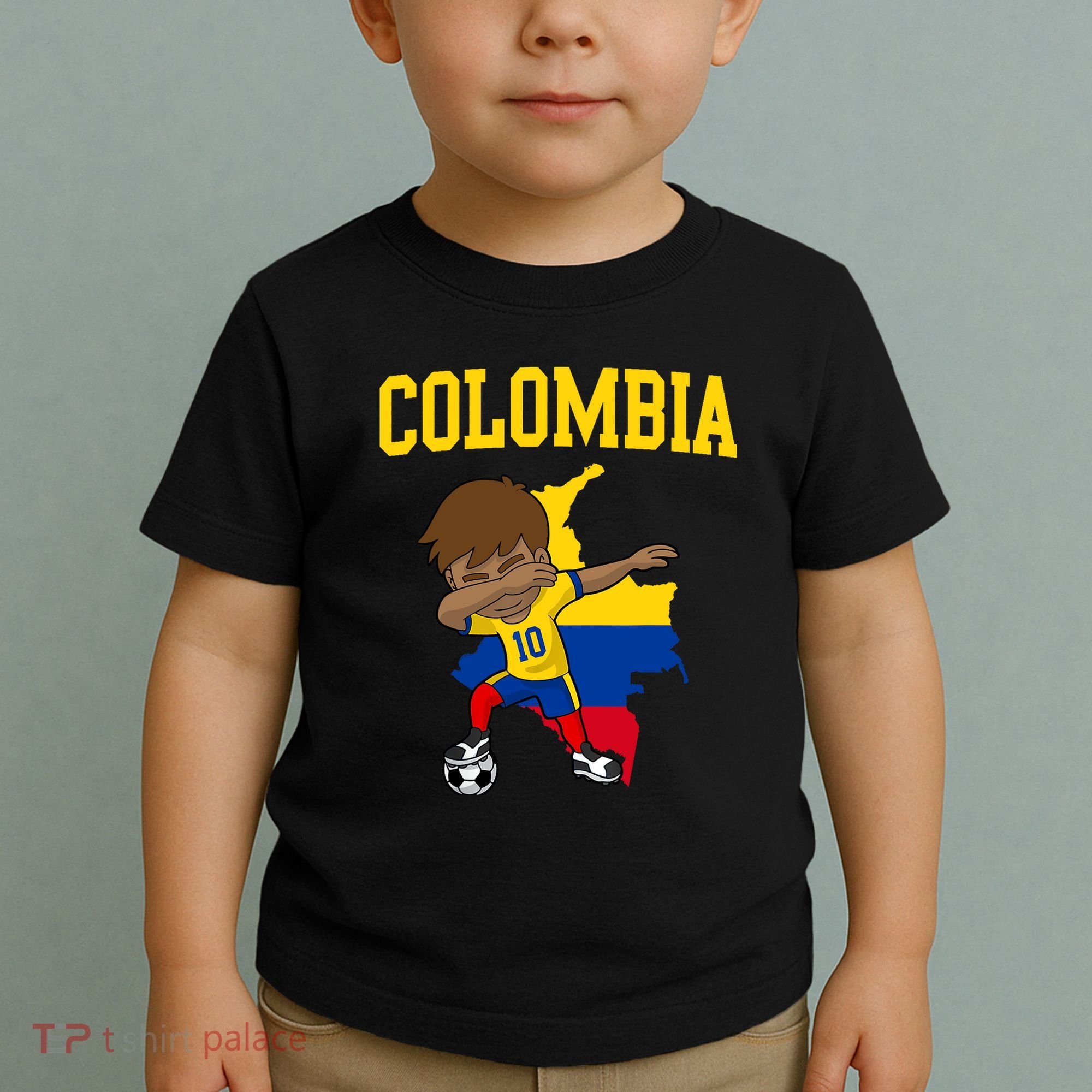 Colombia Soccer Colombian Football Dabbing Toddler T-Shirt