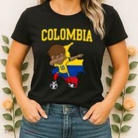 Colombia Soccer Colombian Football Dabbing Women's T-Shirt thumb 2