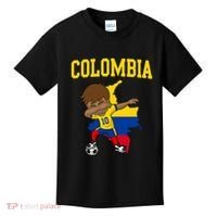 Colombia Soccer Colombian Football Dabbing Kids T-Shirt thumb 0